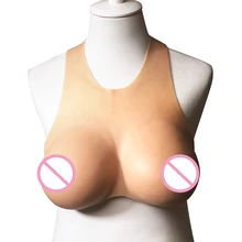 

Top quality C D Cup Realistic Silicone round collar Breast Forms Artificial Boobs Enhancer Crossdresser shemale Trandsgender tit