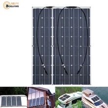 2pcs 100w 200 watt Solar Module charger solar Panel 12v or 24 Volt Solar cell china flexible Solpanel battery/yacht/RV/car/boat 2pcs 100w 200 watt Solar Module charger solar Panel 12v or 24 Volt Solar cell china flexible Solpanel battery/yacht/RV/car/boat