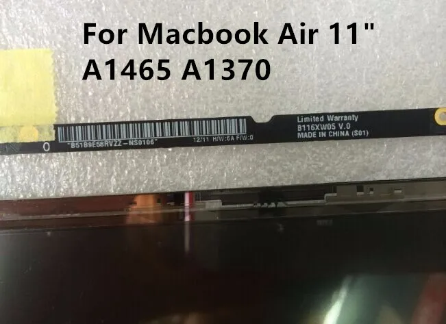 Для Macbook Air 1" A1465 A1370 ЖК-экран B116XW05 V.0 VLP116WH4 TJA1TJA3 2010- ЖК-экран Замена панели