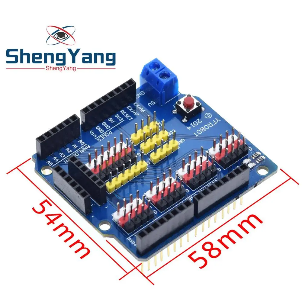 1 шт. ShengYang Датчик Щит Плата расширения щит UNO R3 V5.0 Электрический модуль Для arduino uno r3