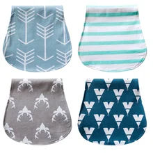 Уход за малышом ежедневное использование прекрасный мультфильм водонепроницаемый борфа ткань Нагрудник слюнявчик нагрудники полотенца аксессуары 4 шт./компл