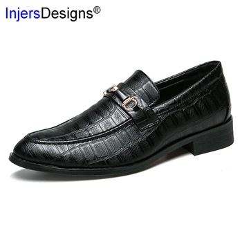 

Hot Sale Casual Leather Shoes Men Slip-On Loafers Zapatos De Hombre Italian Pointed Toe Dress Shoes Light Comfort Business Shoes