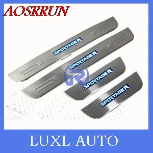 

for LED Stainless Steel Door Sill Scuff Plate For KIA Sportage R 2011 2012 2013 car accessories car-styling for