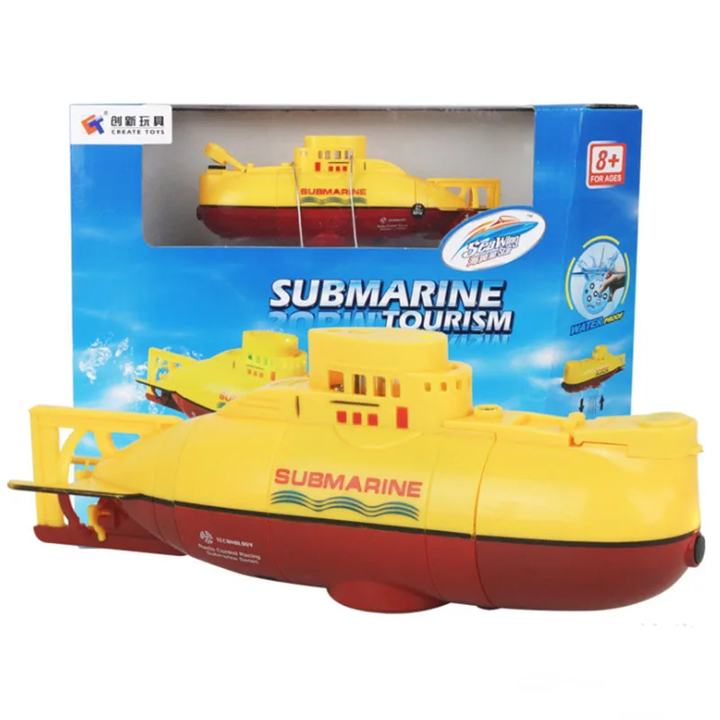 Чудесная мини Атомная подводная игрушка корабль беспроводной пульт дистанционного управления игрушки высокоскоростная гоночная лодка модель пластиковый корабль детская игрушка