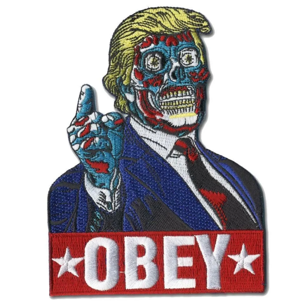 

Custom embroidered Patches Donald Trump iron on Patch applique Any design any qty high quality welcome to customize your patch