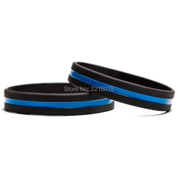 

600pcs Thin Gray Yellow Green Red White Blue Line wristband silicone bracelet free shipping by DHL express
