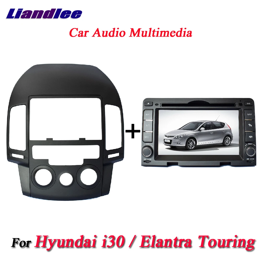 Sale Liandlee For Hyundai i30 / Elantra Touring Manual AC Stereo Radio Camera Wifi DVD Player GPS Map Navi Navigation Android System 2