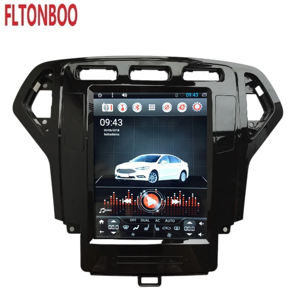 Excellent 10.4  inch car radio Player Gps Navigation Tesla Style for Ford Mondeo Car Radio Android 6.0  2007 2008 2009 2010 1