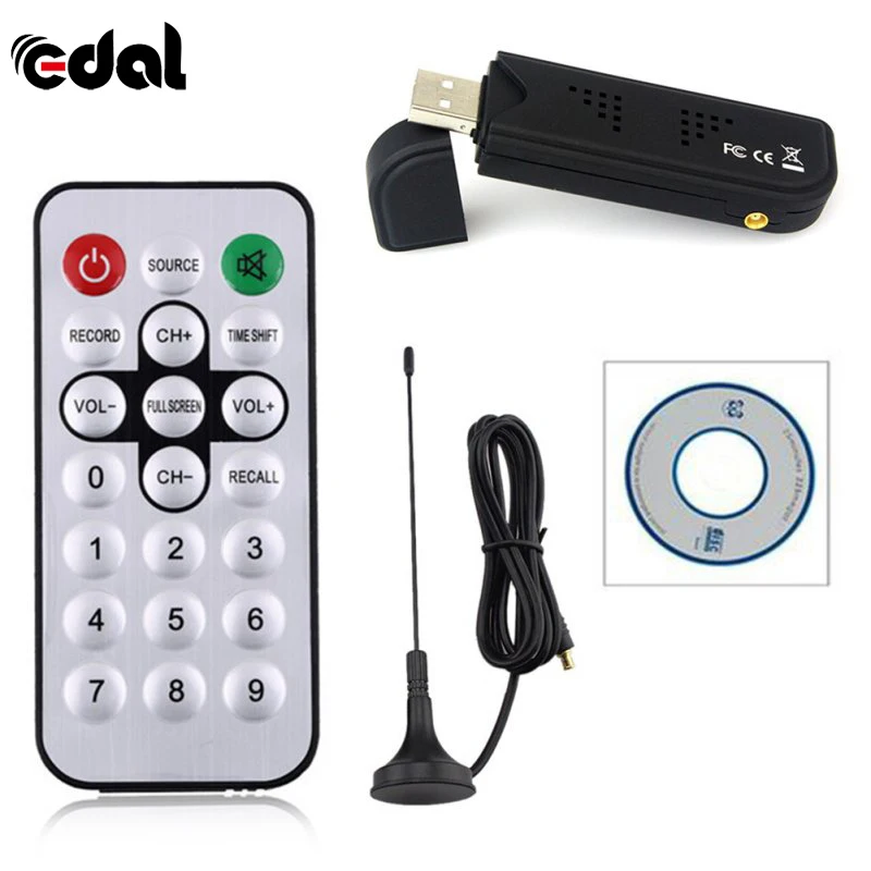 Цифровой USB TV FM + DAB DVB T RTL2832U FC0012 Поддержка SDR тюнер ресивер|Спутниковое ТВ| |