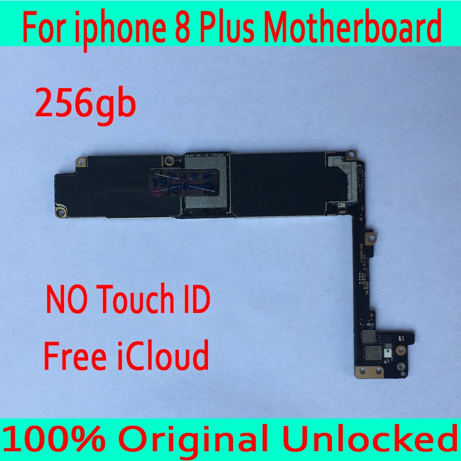 

256GB for iphone 8 Plus 5.5 inch Motherboard NO Touch ID, for iphone 8 Plus Mobile phone Mainboard 100% Original unlocked board
