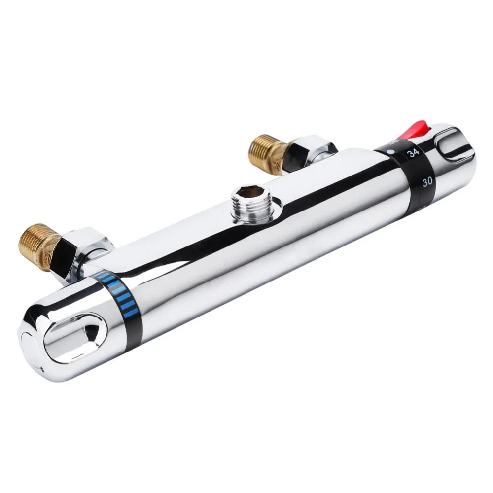 Современный медный термостатический душевой смеситель клапан бар Замена клапан выход дома аксессуары для ванной комнаты