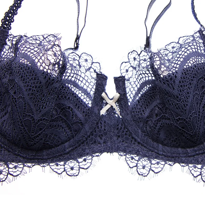Комплект женского кружевного нижнего белья с чашкой пуш ап 1/2|bra and panty|bra panty setbra set |