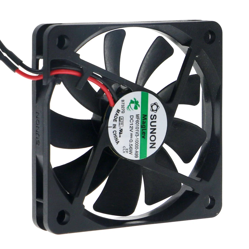 Абсолютно новый оригинальный Φ 6010 60 мм вентилятор 60x60x10 DC 12 В 0 56 Вт ультратихий