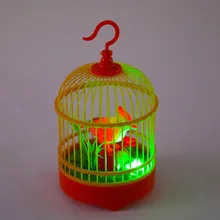 Electronic bird Singing Chirping Bird Toy in Cage Kids Voice Control Electronic Pet Toy Electronic bird Singing Chirping Bird Toy in Cage Kids Voice Control Electronic Pet Toy