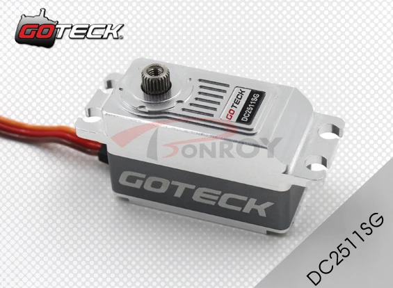 

Goteck DC2511S digital corelss High-end servo motor with high torque 10/12kg-cm weight 62g for Car model/Aircraft