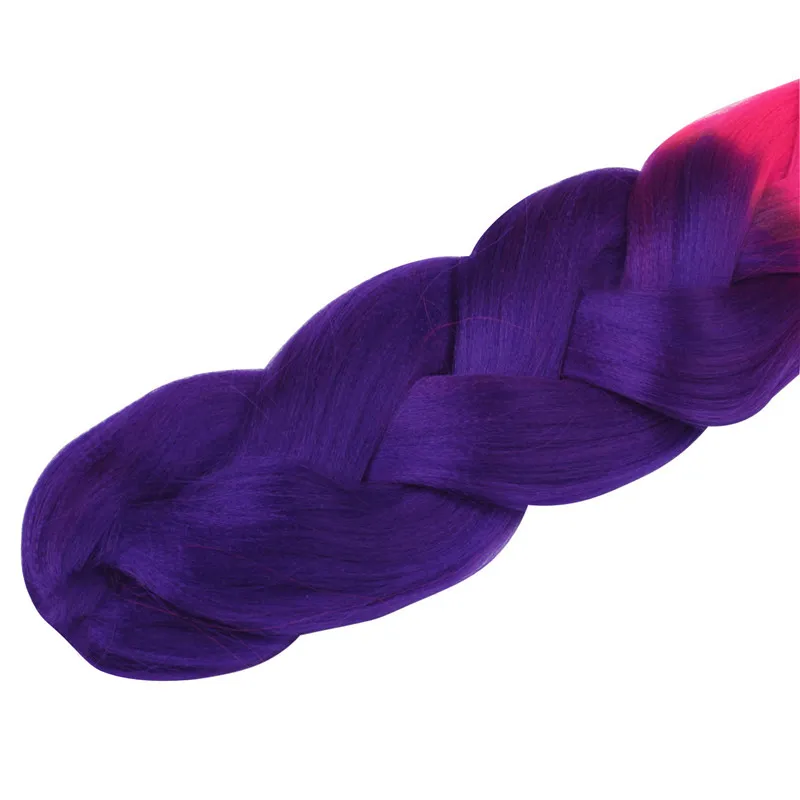 MapofBeauty, 120 см, Омбре, вязанные крючком косички, черный, серый, розовый, синтетические волосы для наращивания, огромные косички, 100 г/шт., накладные волосы