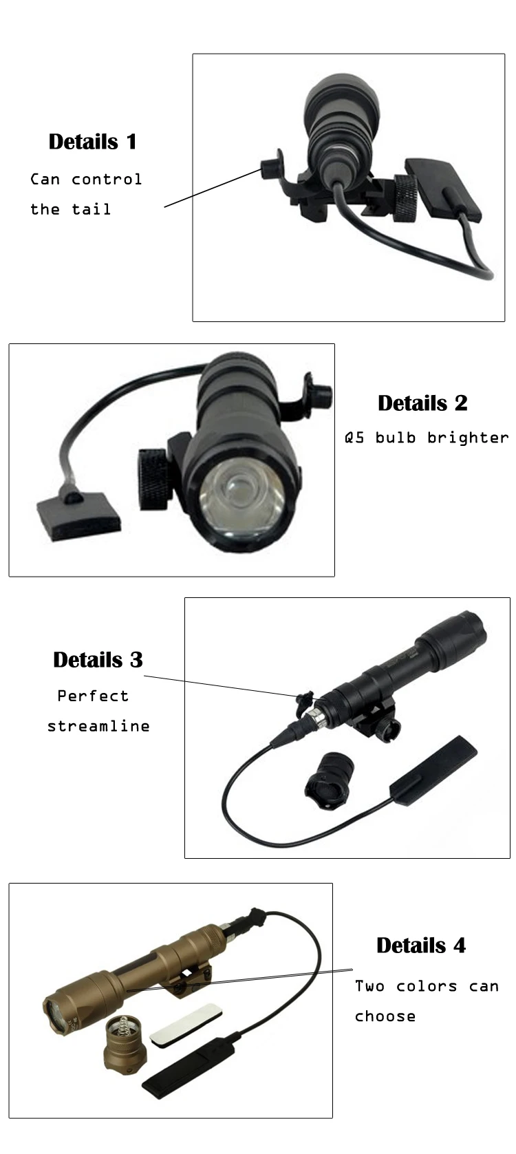 Elemento Airsoft Surefir Arma Luz Laser Verde Dbal-d2 ir Lazer Interruptor Wapens 20mm Tático Caça Lanterna M600c 3 Cheap Luzes de armas
