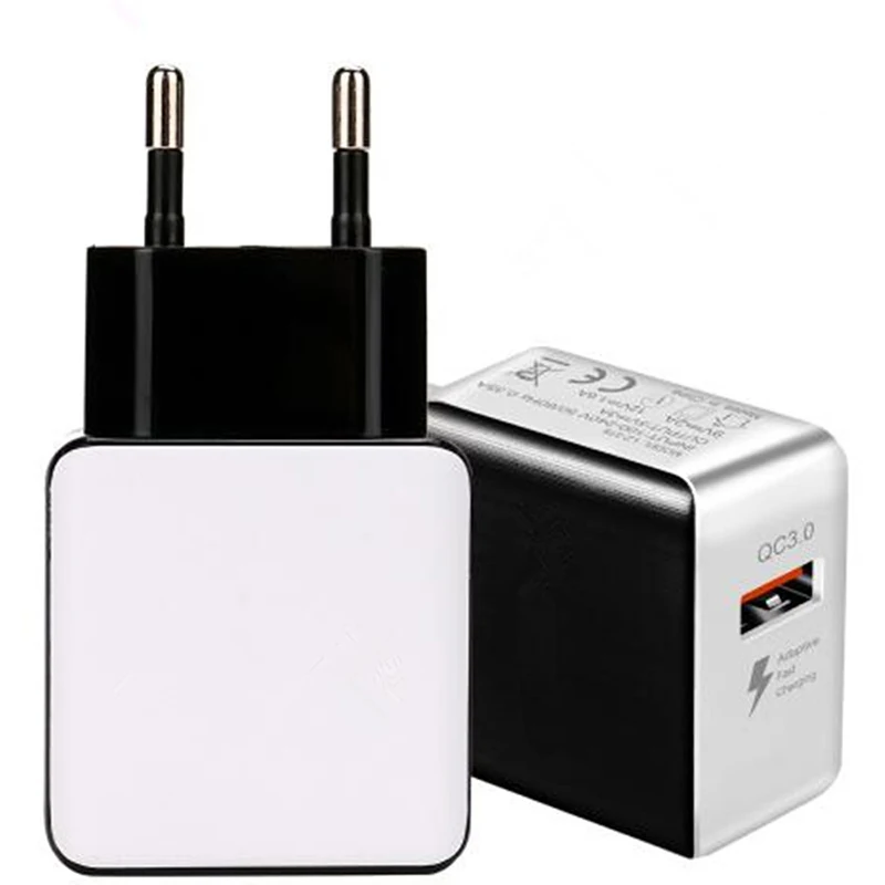 Quick Charge QC 3.0 Charger EU US Plug Mobile Phone Charger Adapters QC3.0 Fast Charging Travel Desktop Charger Station Portable (7)