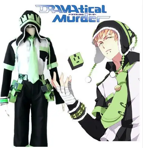 

Dramatical Murder DMMD Noiz costumes anime cosplay clothes for boys custom with hat and bracelet