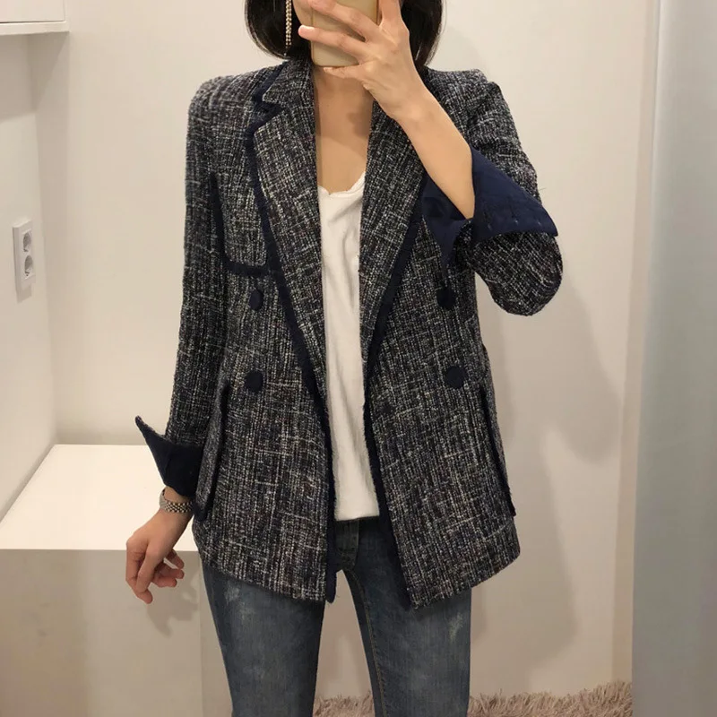 Small Suit Jacket Korean Version of Spring 2019 New Suit Casual British Xiaoxiang Style Tassel Suit Women Jackets and Coats Small Suit Jacket Korean Version of Spring 2019 New Suit Casual British Xiaoxiang Style Tassel Suit Women Jackets and Coats