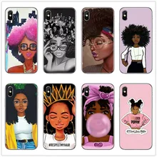 Чехол для телефона Melanin Poppin Afro queen для iphone 7 XR, черный мягкий чехол из ТПУ для девочек, чехол для iphone X XS MAX XR 6 6 S 7 8 PLUS