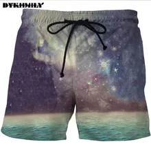 Dykhmily Новые поступления звезды Стиль Для Мужчин's Повседневное Пляжные шорты 3D принт быстросохнущая Летняя мода Для мужчин Пляжные шорты Street Прохладный 3D