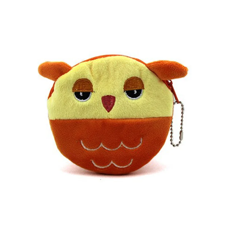 Лидер продаж Kawaii Мультяшные жуки/Сова/пчелы Детский плюшевый Кошелек для монет