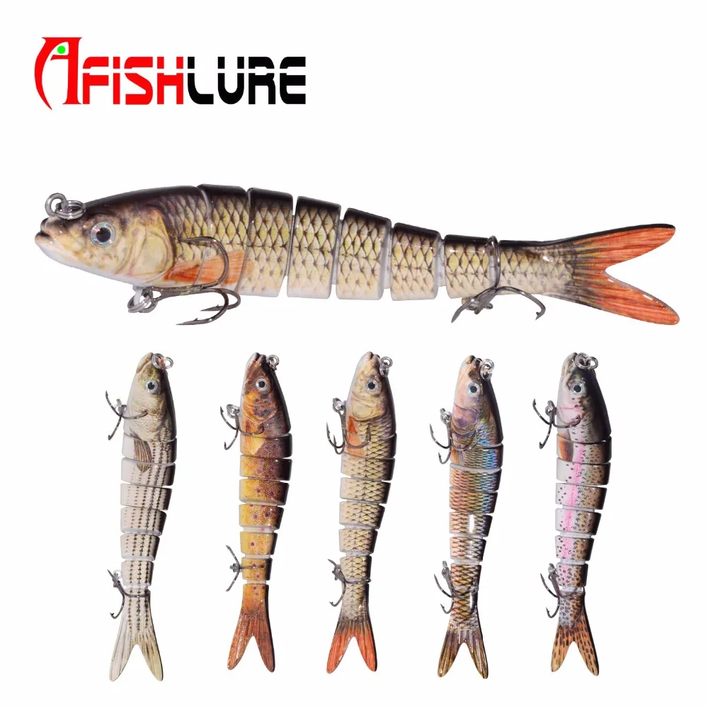 Afishlure 8 секций жесткая приманка 138 мм 27 г реалистичные рыболовные приманки 3D глаза