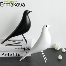 ERMAKOVA The Mid Century Bird Figurine House Bird Animal Statue Dove of Peace European Mascot Home