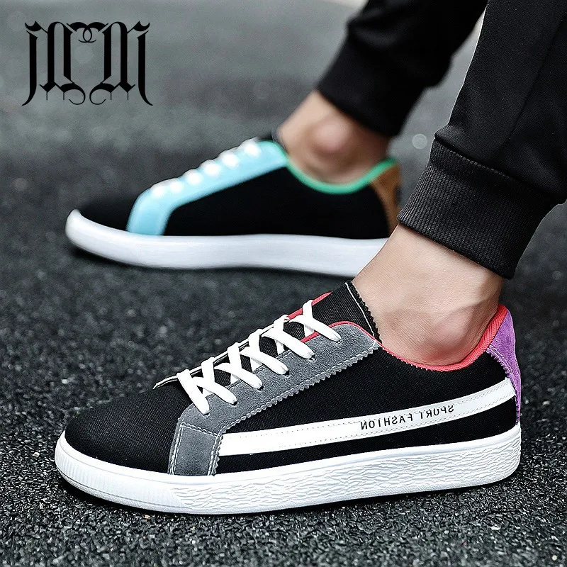 

MUMUELI Black White New 2019 Designer Casual Breathable Shoes Men High Quality Fashion Luxury Flat Adult Brand Sneakers CK001