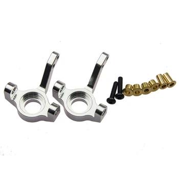 

1 Pair Sliver Free Shipping Aluminum Steering Knuckle For AX80004 RC AXIAL SCX10 AX10 ROCK CRAWLER Parts