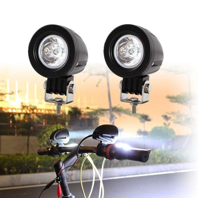 

2pcs LED Work Light Set 2" 1000LM Motorcycle Offroad Driving Fog Lamps Stock