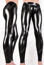 Латексные леггинсы мужские латексные брюки с Codpiece Индивидуальные