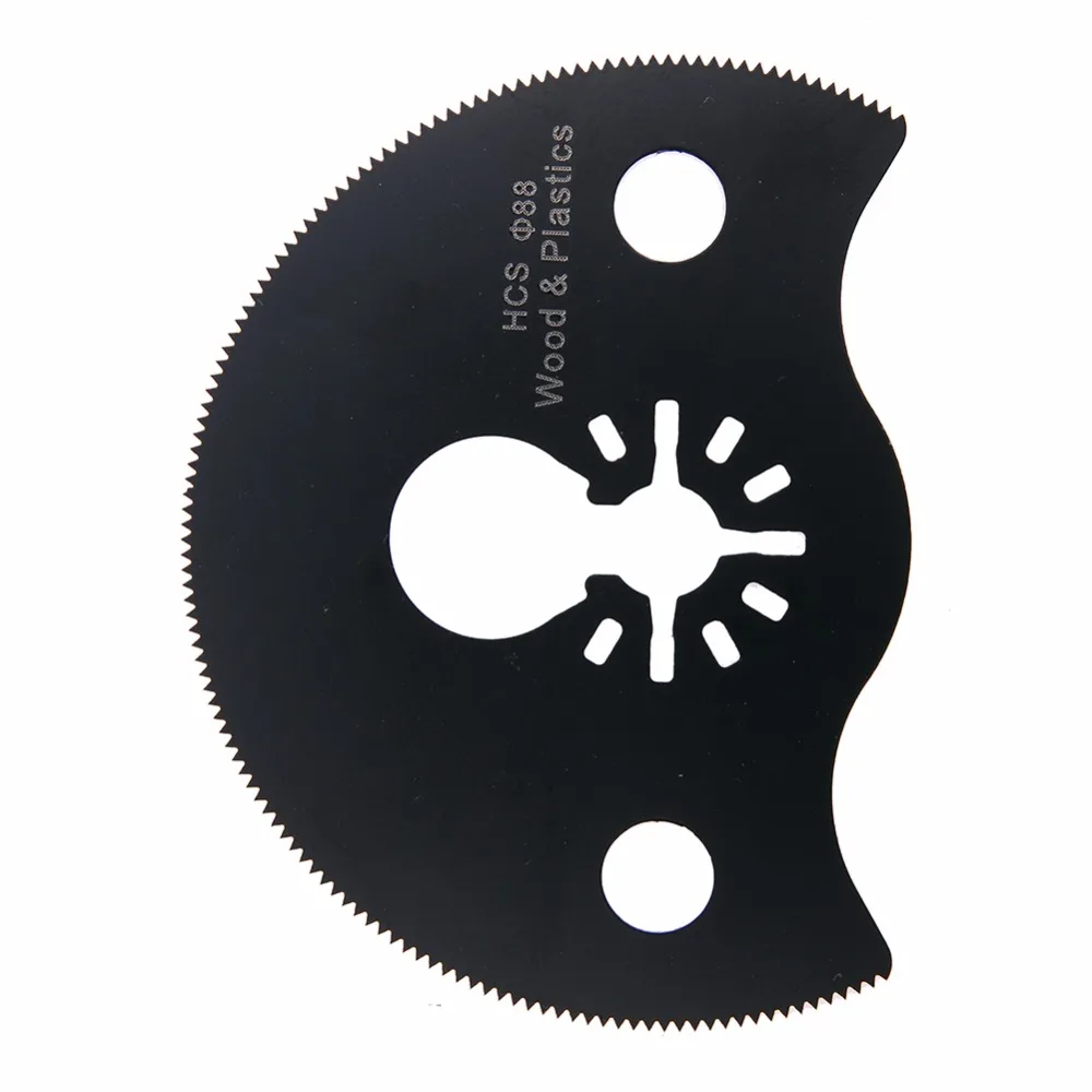 1PC-88mm-Semi-Circular-HCS-Segment-Saw-Blade-Oscillating-Multi-Power-Tool-Black-For-Wood-Metal