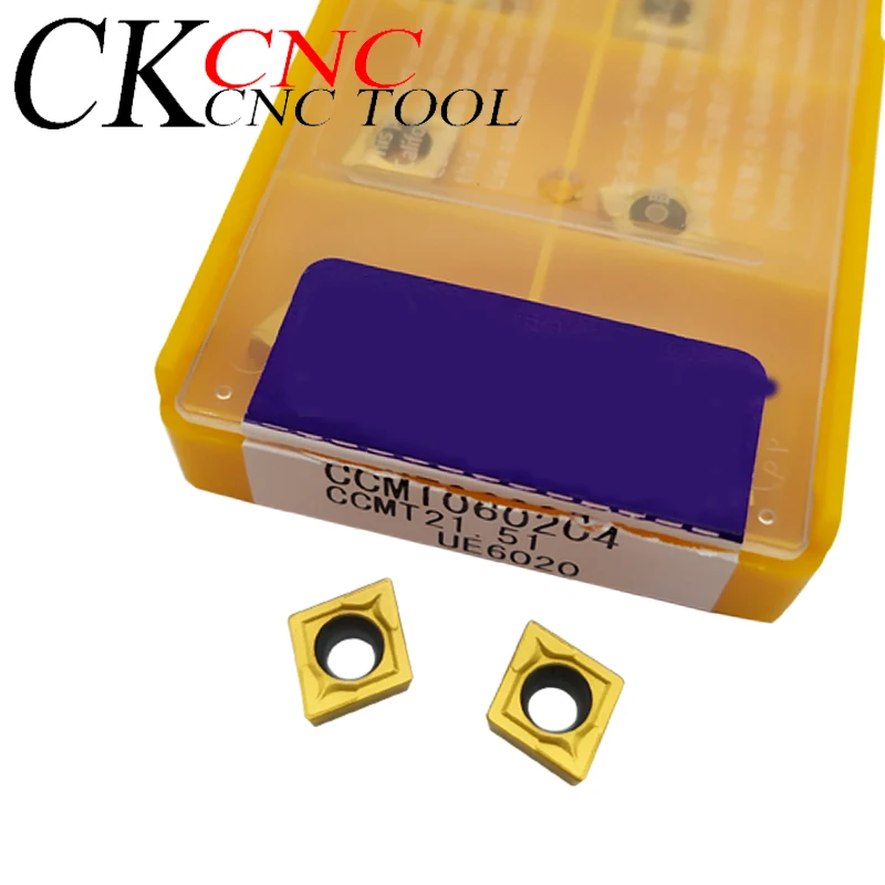 Токарный инструмент CCMT060204 UE6020 CCMT21.51 токарный CCMT 060204 твердосплавный станок резец