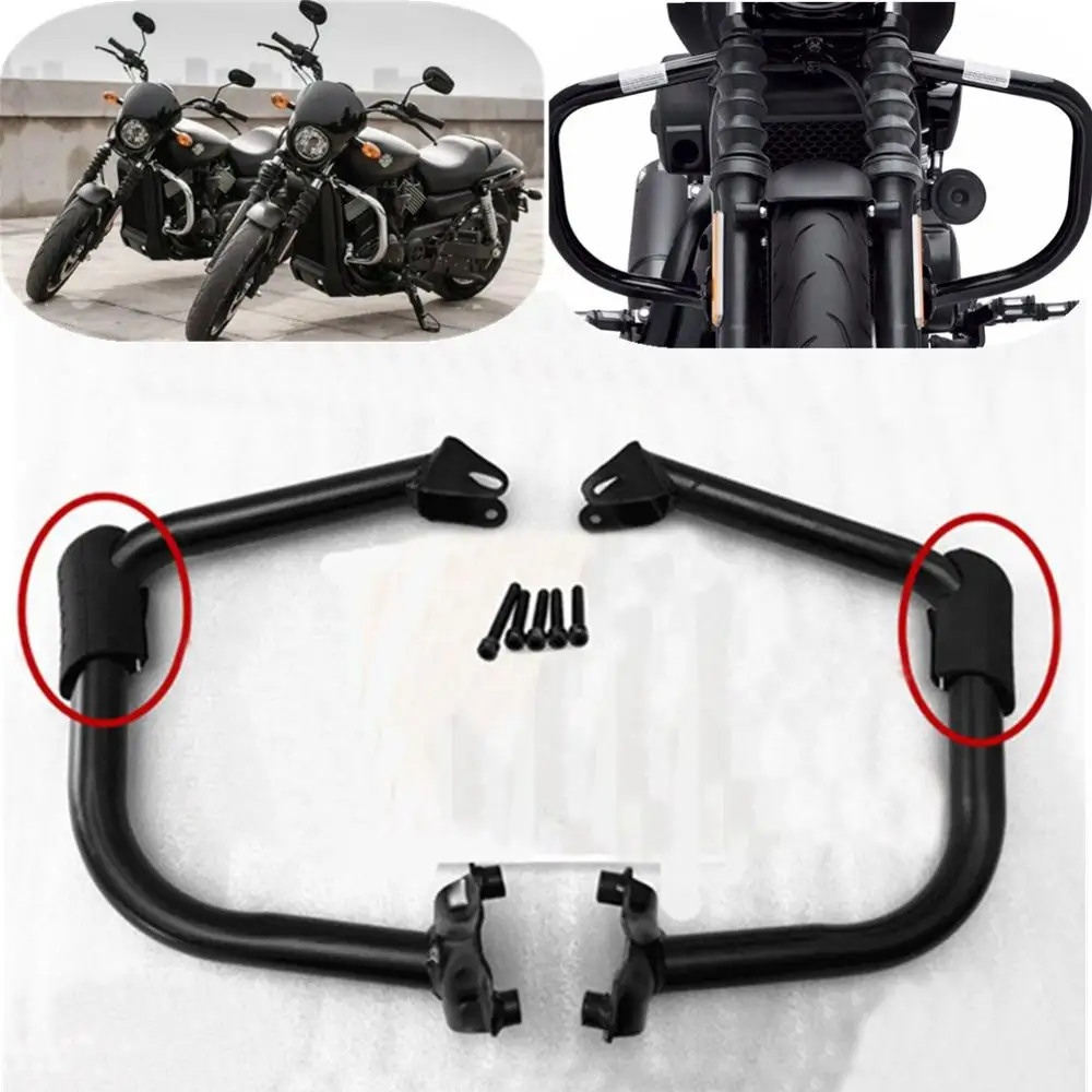 Xg750a Steel Engine Guards Buffer Bumper Highway Crash Bars W Rubber Cover Protector For Harley Street Rod Xg 750a 2017 2018 Crash Bar Engine Guardengine Crash Bars Aliexpress