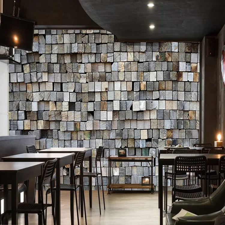 Free-Shipping-brick-wall-murals-tea-shop-cafe-3D-wallpaper-background-wallpaper (1)