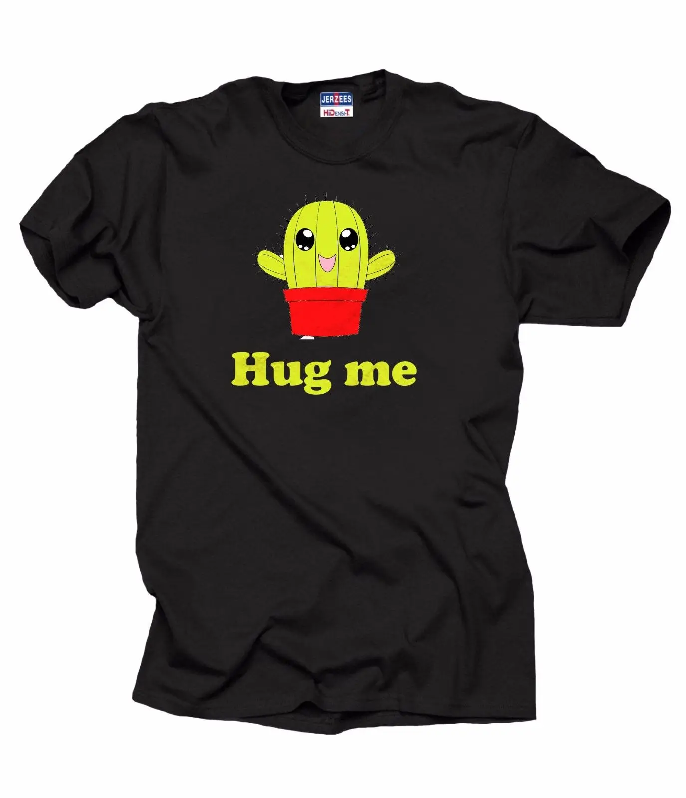 Смешные футболки Hug Me Cactus Футболка с принтом Летний стиль Мужской Топ Фитнес