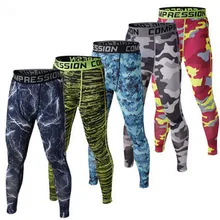 Herren Compression Hosen 2016 Neuen Crossfit Strumpfhosen Männer Bodybuilding Hosen Camouflage Jogger