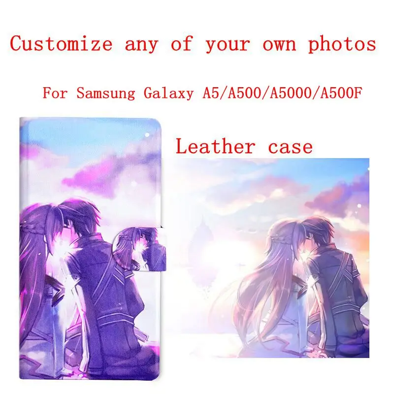Чехол книжка из искусственной кожи для Samsung Galaxy A5/A500/A5000/A500F|cover for samsung galaxy|case covercover |