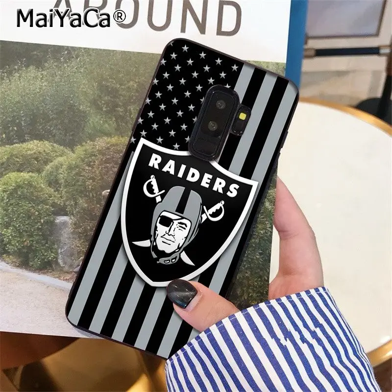 MaiYaCa Oakland Raiders высокое качество чехол для телефона для samsung S9 S9 плюс S5 S6 S6edge S6plus S7 S7edge S8 S8plus