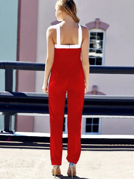 Self portrait New Jumpsuit women overall Black white stitching women's Halter sexy Hollow jumpsuit waist pants coveralls Rompers шорты комбинезон женский летний комбенизон комбинезон женский комбинезон купальники