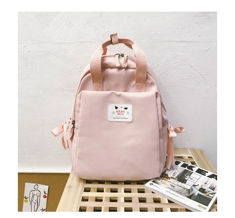 Menghuo Fashion Backpack Women Cute Bow Backpacks for Teenager Girls School Bags Mochilas Feminina Rucksack Mochilas Mujer 2018_35_23