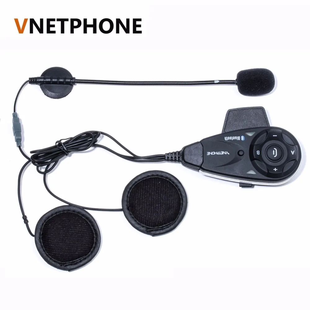 Vnetphone бренд V5 1200M BT Bluetooth мотоциклетный шлем интерфон для 5 мотоциклистов разговор