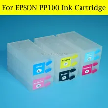 Комплект из 3 предметов; пустые PP-100 патрон чернил для принтера Epson PP100 PP-100N PP-100AP PJIC1 PJIC2 PJIC3 PJIC4 PJIC5 PJIC6