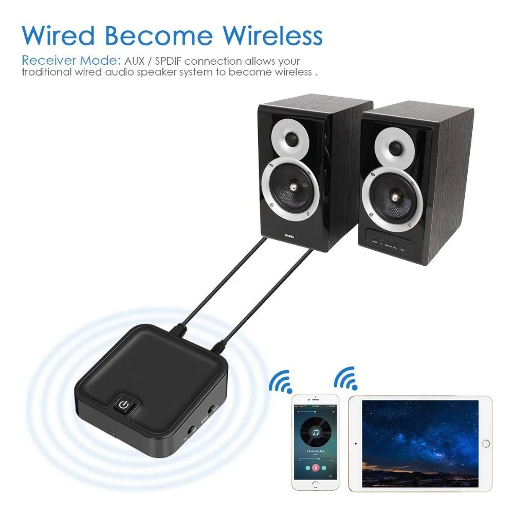 Bluetooth 4 1 CSR8670 Spdif Toslink Оптический RCA Aux 3 5 мм Aptx низкая задержка приемник передатчик