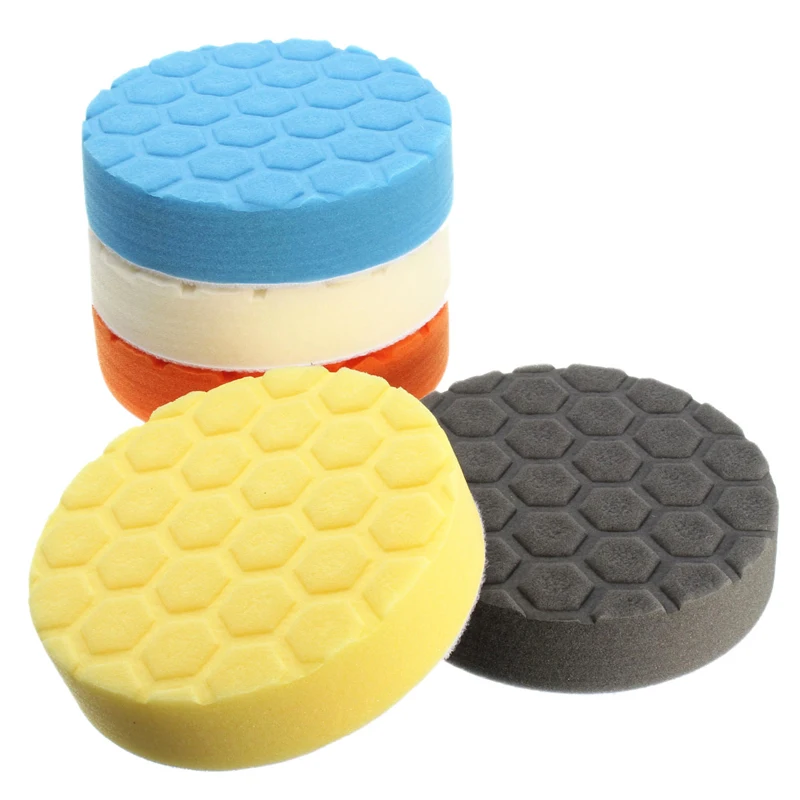5 inch Hex Logic Buff Sponge Polishing Pad Buffing kit For Auto Car