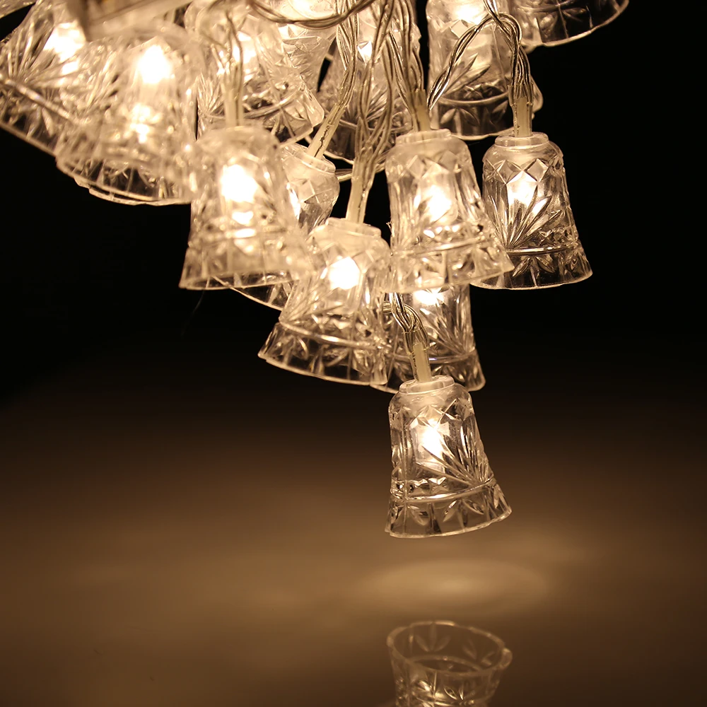 Jiaderui LED 2.2m 20 LEDs Christmas Bell Holiday String Lights New Year Garland Christmas Light