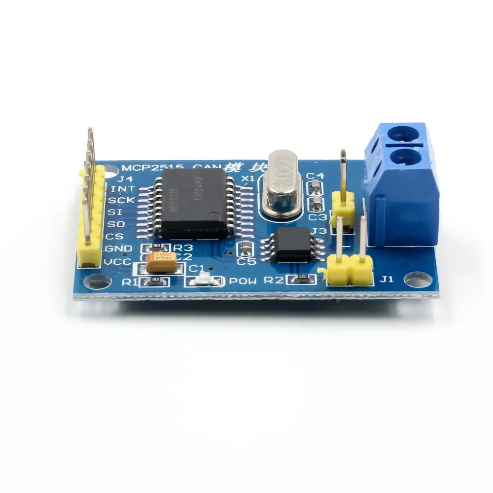 MCP2515 CAN Bus модуль TJA1050 приемник SPI для 51 MCU контроллер рычага DC 5 в интерфейс