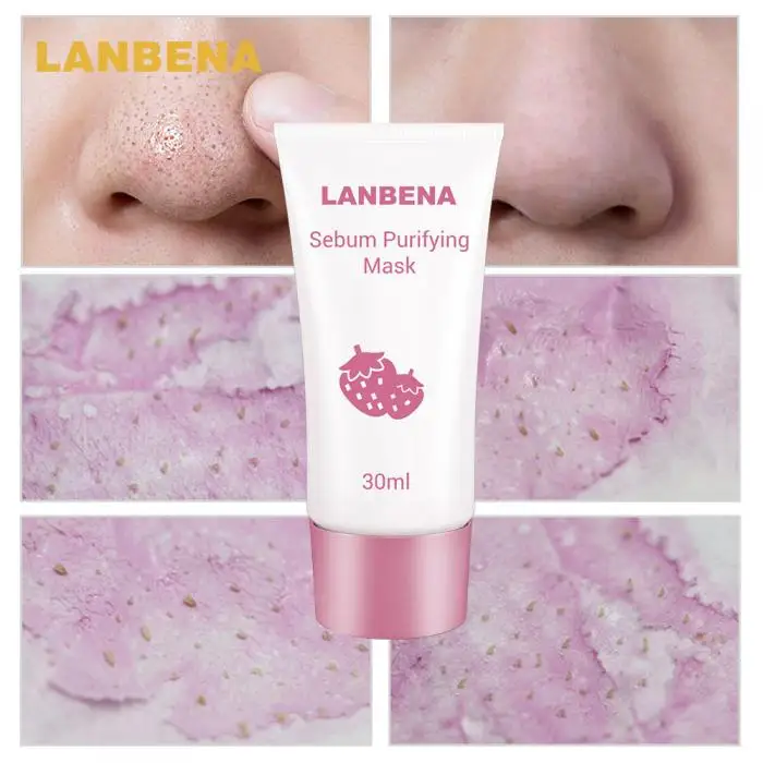 2017 LANBENA угорь лечения акне нос грязевая маска пор полоса черная маска Peel Off Mask Уход за кожей + 60 шт. бумага